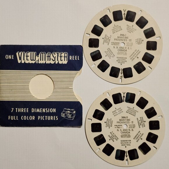 VINTAGE View Master Reels x 2 Maritime Provinces 1956 - Picture 1 of 4